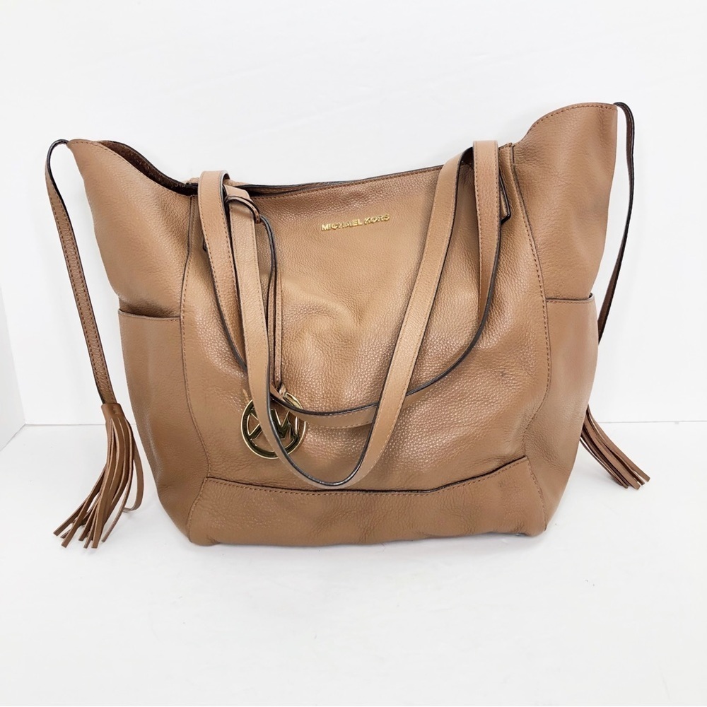 Michael Kors, brown leather tote bag - Picture 8 of 14